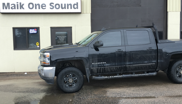 2018 Chevrolet Silverado with professional window tint in North Bay